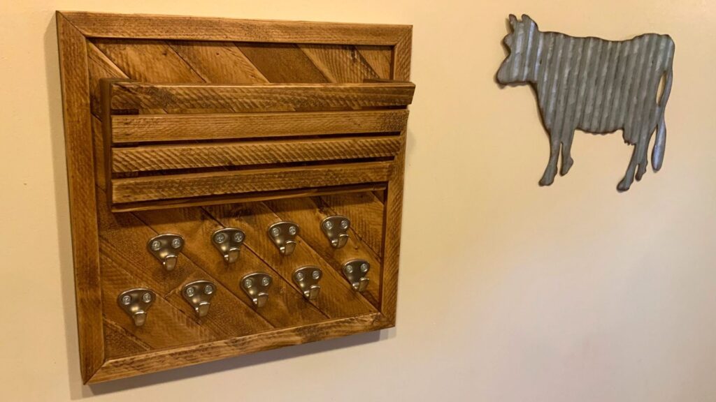 DIY Entryway Key Holder with Mail Slot Video Handcrafted by Jason Cooper